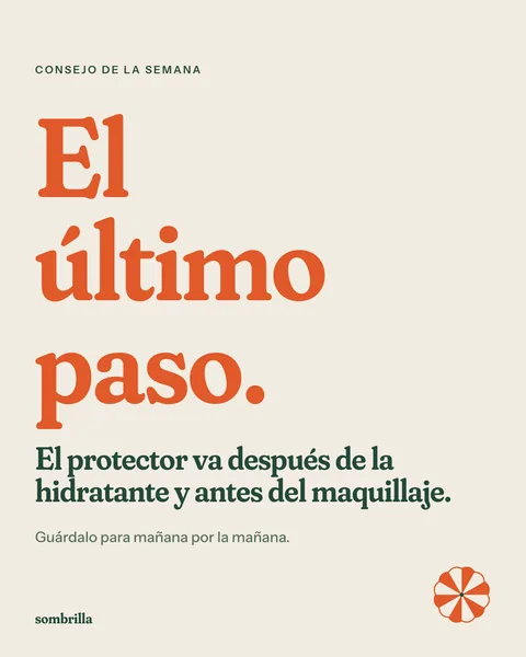 Publicación de Sombrilla con el consejo de la semana: «El último paso»