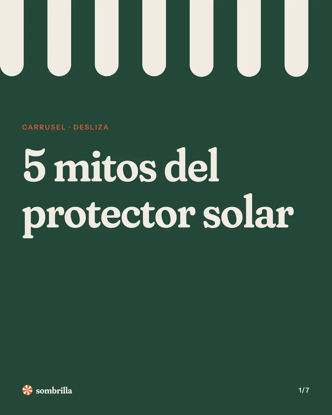 Portada del carrusel: 5 mitos del protector solar