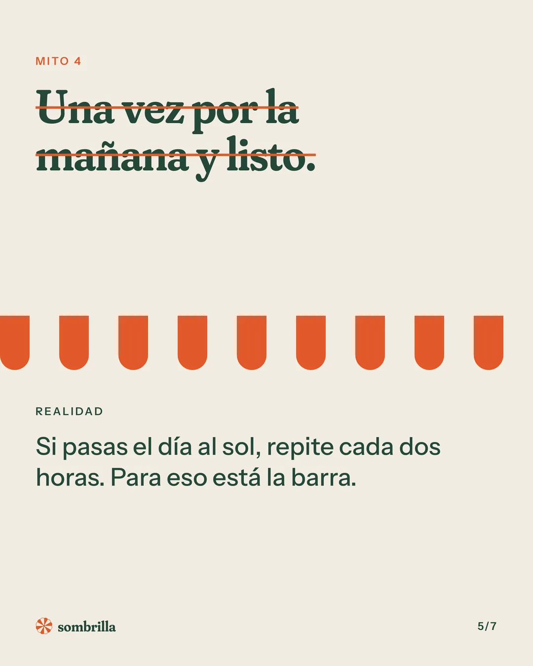 Mito 4: una vez por la mañana y listo